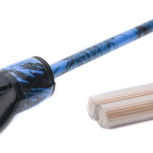 Blue flowerstick black pattern basic head