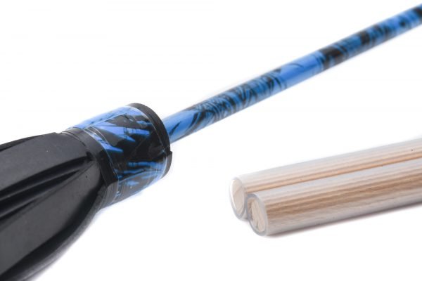 Blue flowerstick black pattern basic head