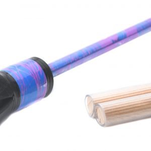 Blue flowerstick purple pattern basic head