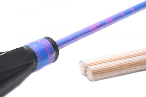 Blue flowerstick purple pattern basic head