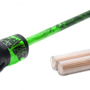 Green flowerstick black pattern basic head